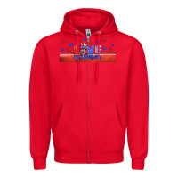 Red love america gnome libbey cup Zipper Hoodie - HRA Design Shop