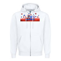 White love america gnome libbey cup Zipper Hoodie - HRA Design Shop