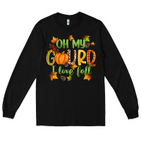 Black oh my gourd i love fall Long Sleeve Tee - Zillion Design Studio