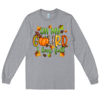 Heather Grey oh my gourd i love fall Long Sleeve Tee - Zillion Design Studio