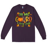 Plum oh my gourd i love fall Long Sleeve Tee - Zillion Design Studio