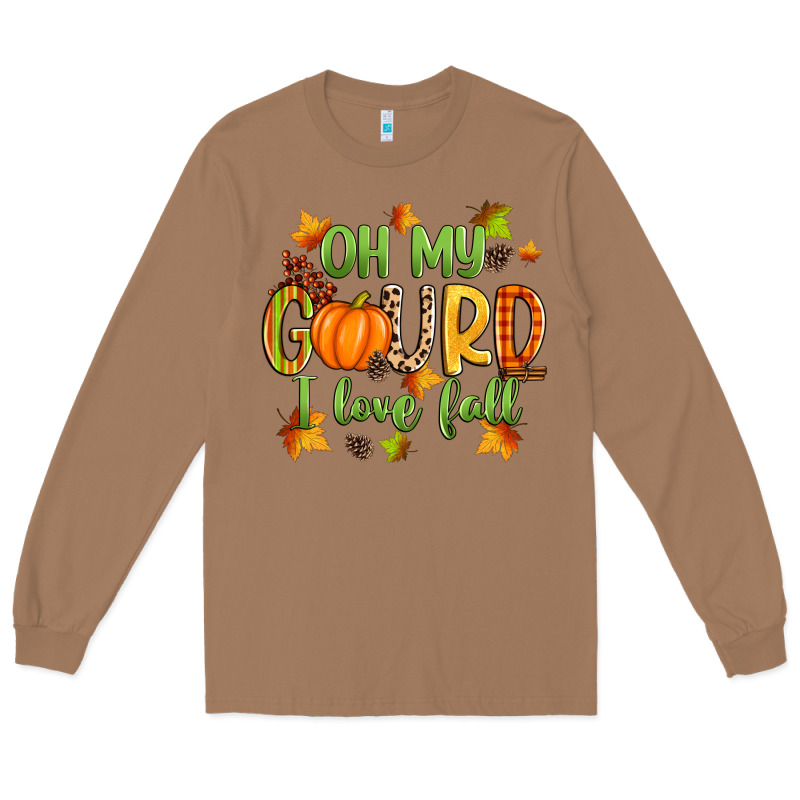 Oh My Gourd I Love Fall Long Sleeve Tee by Zillion Design Studio | Teevron