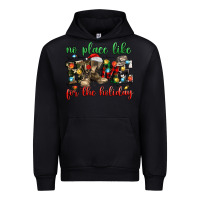 Black no place like for the holiday Urban Hoodie - MaliasSmallBusiness
