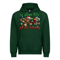 Forest Green no place like for the holiday Urban Hoodie - MaliasSmallBusiness