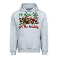 Heather Grey no place like for the holiday Urban Hoodie - MaliasSmallBusiness
