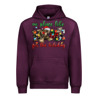 Mauve Wine no place like for the holiday Urban Hoodie - MaliasSmallBusiness