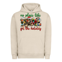 Pigment French Oak no place like for the holiday Urban Hoodie - MaliasSmallBusiness