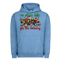 Pigment Pebble Blue no place like for the holiday Urban Hoodie - MaliasSmallBusiness