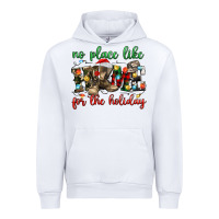 White no place like for the holiday Urban Hoodie - MaliasSmallBusiness