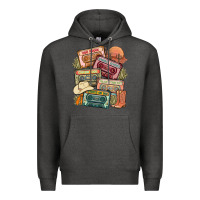 Charcoal Heather country cassette tapes Premium Hoodie - MaliasSmallBusiness