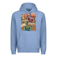 Colony Blue country cassette tapes Premium Hoodie - MaliasSmallBusiness