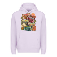 Lilac country cassette tapes Premium Hoodie - MaliasSmallBusiness