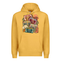 Mustard country cassette tapes Premium Hoodie - MaliasSmallBusiness