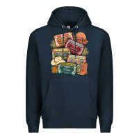 Navy country cassette tapes Premium Hoodie - MaliasSmallBusiness