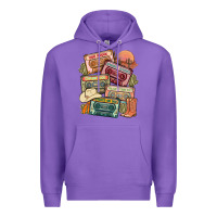 Purple country cassette tapes Premium Hoodie - MaliasSmallBusiness