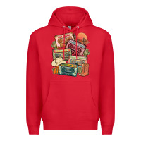Red country cassette tapes Premium Hoodie - MaliasSmallBusiness