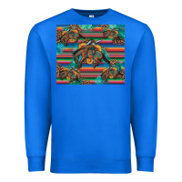 True Royal bucking bronco serape turquoise Premium Sweatshirt - Artiststas