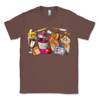 Chestnut Lunch Lady Coffee Cups Classic Tee - FaDigitalArtStudio