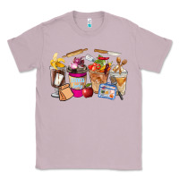 Lilac Lunch Lady Coffee Cups Classic Tee - FaDigitalArtStudio
