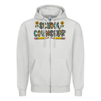 Dove Grey school counselor Zipper Hoodie - CowhideDigitalArt