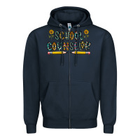 Navy school counselor Zipper Hoodie - CowhideDigitalArt