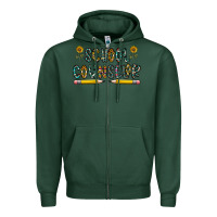 Sports Green school counselor Zipper Hoodie - CowhideDigitalArt