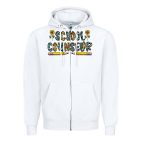 White school counselor Zipper Hoodie - CowhideDigitalArt
