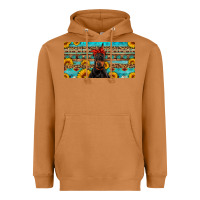 Meerkat doberman with sunflowers license plate Heavyweight Hoodie - Artiststas