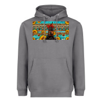 Storm doberman with sunflowers license plate Heavyweight Hoodie - Artiststas