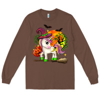 Chestnut halloween unicorn Long Sleeve Tee - Zillion Design Studio