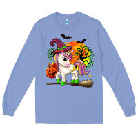 Colony Blue halloween unicorn Long Sleeve Tee - Zillion Design Studio