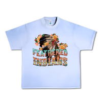 Grape Ice feathered indians Urban Heavy Tee - texasbilliewilder