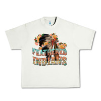 Pistachio feathered indians Urban Heavy Tee - texasbilliewilder