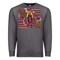 Charcoal Heather our lady of guadalupe serape background tumbler Premium Sweatshirt - Artiststas