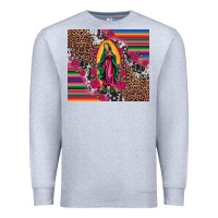 Heather Grey our lady of guadalupe serape background tumbler Premium Sweatshirt - Artiststas