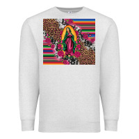 Oatmeal Heather our lady of guadalupe serape background tumbler Premium Sweatshirt - Artiststas