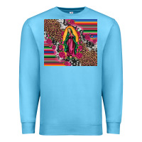 Ocean Blue our lady of guadalupe serape background tumbler Premium Sweatshirt - Artiststas