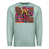 Seafoam our lady of guadalupe serape background tumbler Premium Sweatshirt - Artiststas