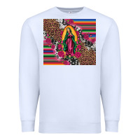 White our lady of guadalupe serape background tumbler Premium Sweatshirt - Artiststas