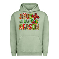 Pigment Oil Green jesus is the reason Urban Hoodie - MaliasSmallBusiness