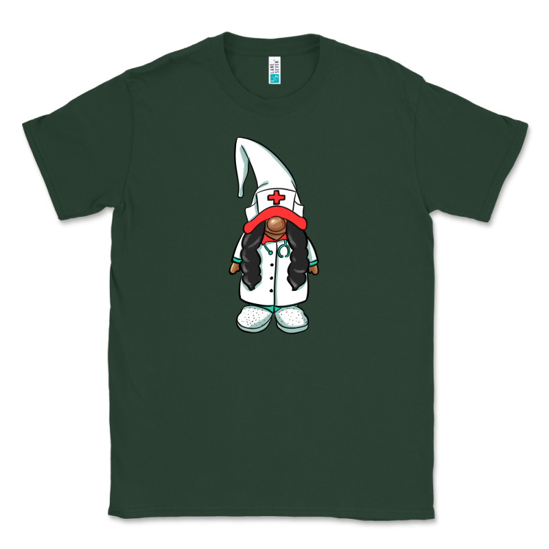 African American Nurse Gnome Classic Tee by BarkalooDesign | Teevron