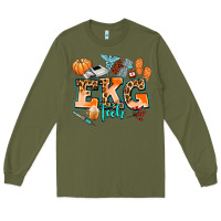 Army Green ekg tech fall Long Sleeve Tee - AdoDesignShop