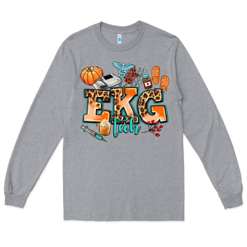 Ekg Tech Fall Long Sleeve Tee by AdoDesignShop | Teevron
