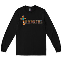 Black thankful pumpkin cross Long Sleeve Tee - RanaPortraitStore