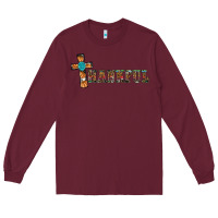 Burgundy thankful pumpkin cross Long Sleeve Tee - RanaPortraitStore