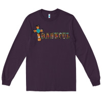 Plum thankful pumpkin cross Long Sleeve Tee - RanaPortraitStore