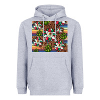 Heather Grey sunflower mexican flag tumbler Heavyweight Hoodie - JahusDesignShop