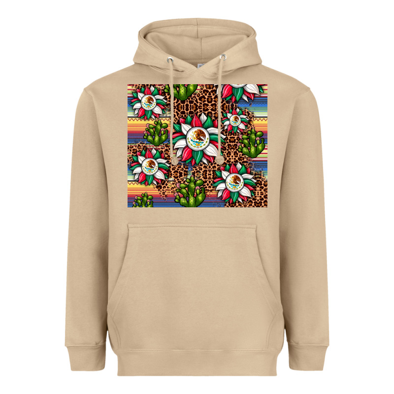 Sunflower Mexican Flag Tumbler Heavyweight Hoodie by JahusDesignShop | Teevron