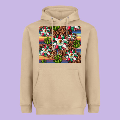 Sunflower Mexican Flag Tumbler Heavyweight Hoodie Designed By Jahusdesignshop