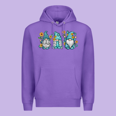 Sunflower Gnomes Premium Hoodie Designed By Maliassmallbusiness